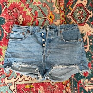 Levi’s 501 high rise shorts